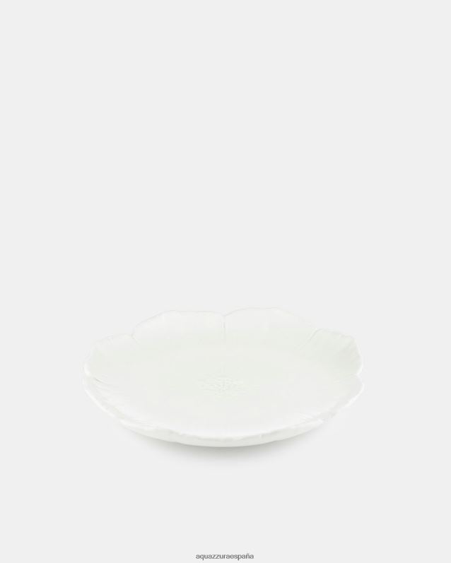 Aquazzura plato de postre de flor de cerezo blanco 424XF501