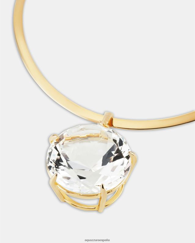 Aquazzura collar de cristal galáctico oro 424XF333